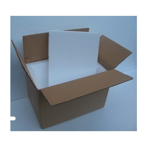 Bélelt Kartondoboz 400x300x300mm EPS hungarocell 30mm betéttel