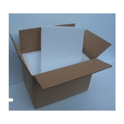 Bélelt Kartondoboz 600x400x400mm EPS hungarocell 50mm betéttel